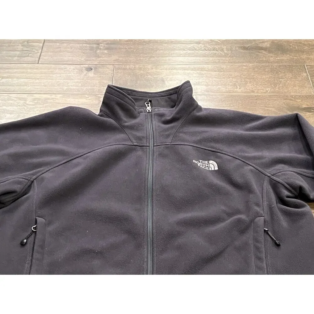 The North Face Mens Blue Full Zip Outdoors Windwall Long Sleeve Jacket Size XL